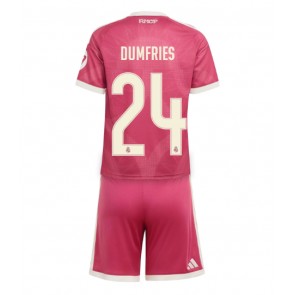 Real Madrid Denzel Dumfries #24 Tredjetrøje Børn 2026-27 Kortærmet (+ Korte bukser)